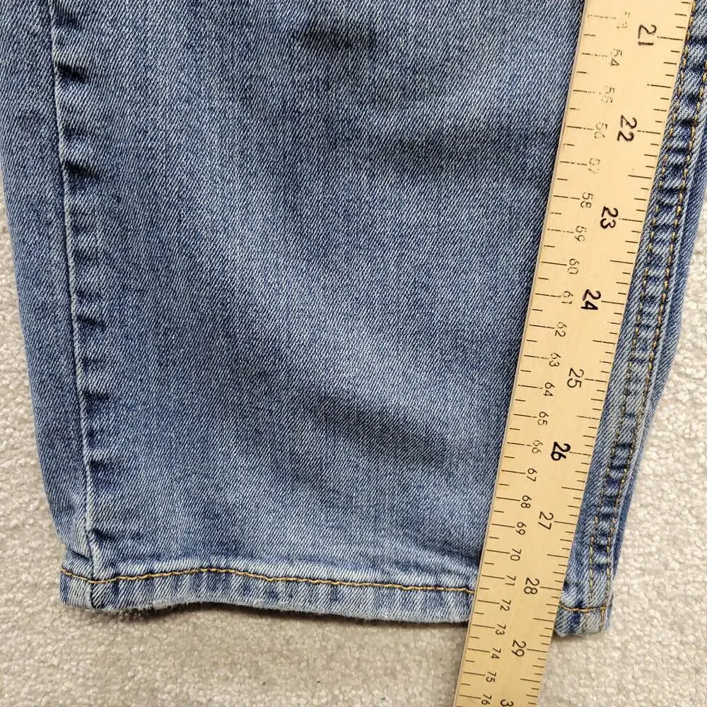 Levi's 505 Regular Fit Jeans Mens W42 L30 Blue Medium Wash Straight Leg Denim
